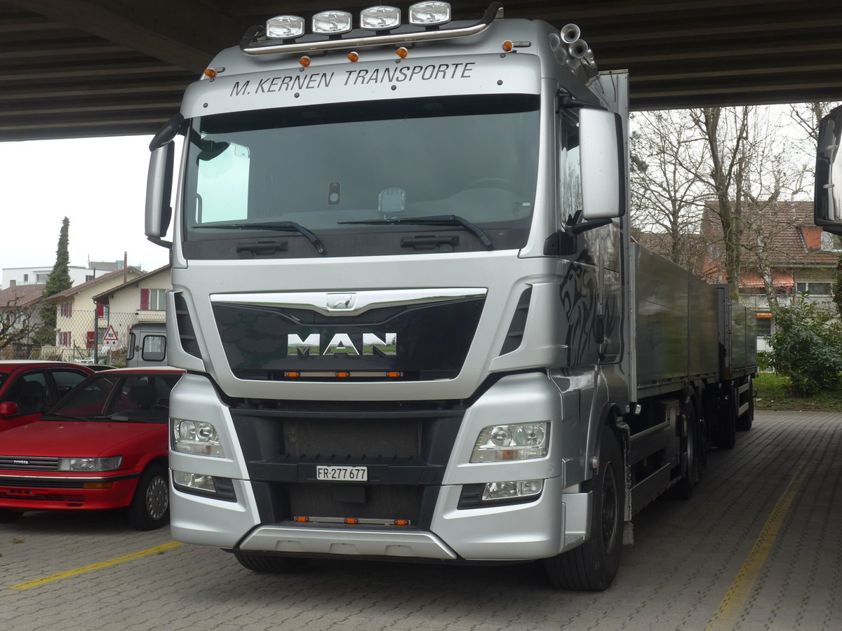 (215'416) - Kernen, Kerzers - FR 277'677 - MAN am 22. M�rz 2020 in Kerzers, Murtenstrasse