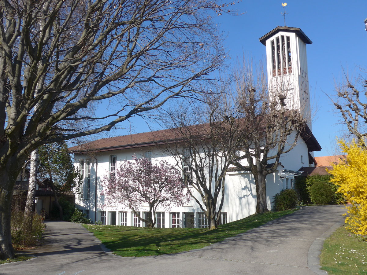 (215'490) - Die Kirche Lerchenfeld am 23. M�rz 2020 in Thun-Lerchenfeld