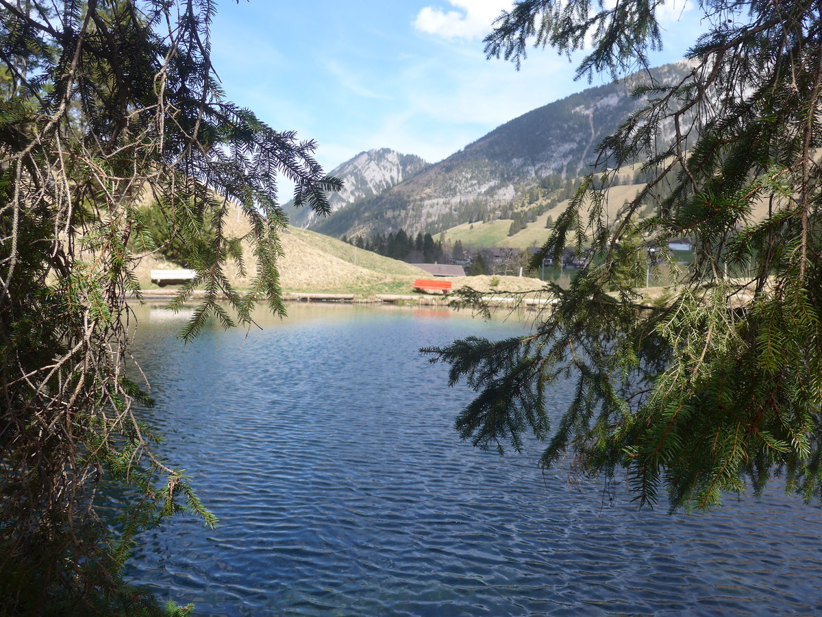 (216'176) - Das Blauseeli am 17. April 2020 auf der Grimmialp