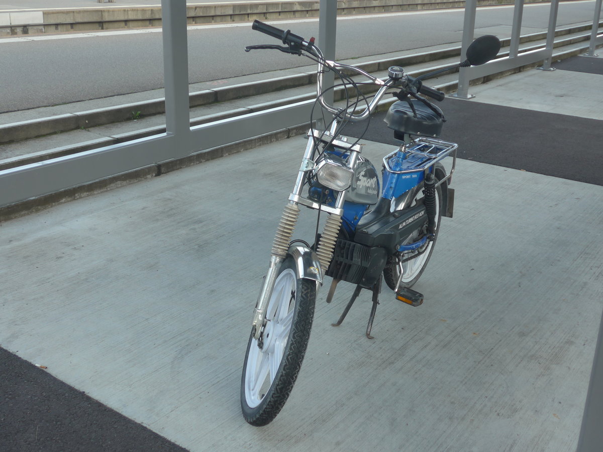 (218'065) - Motorfahrrad - BE 240'000 - Staco am 21. Juni 2020 beim Bahnhof Thun