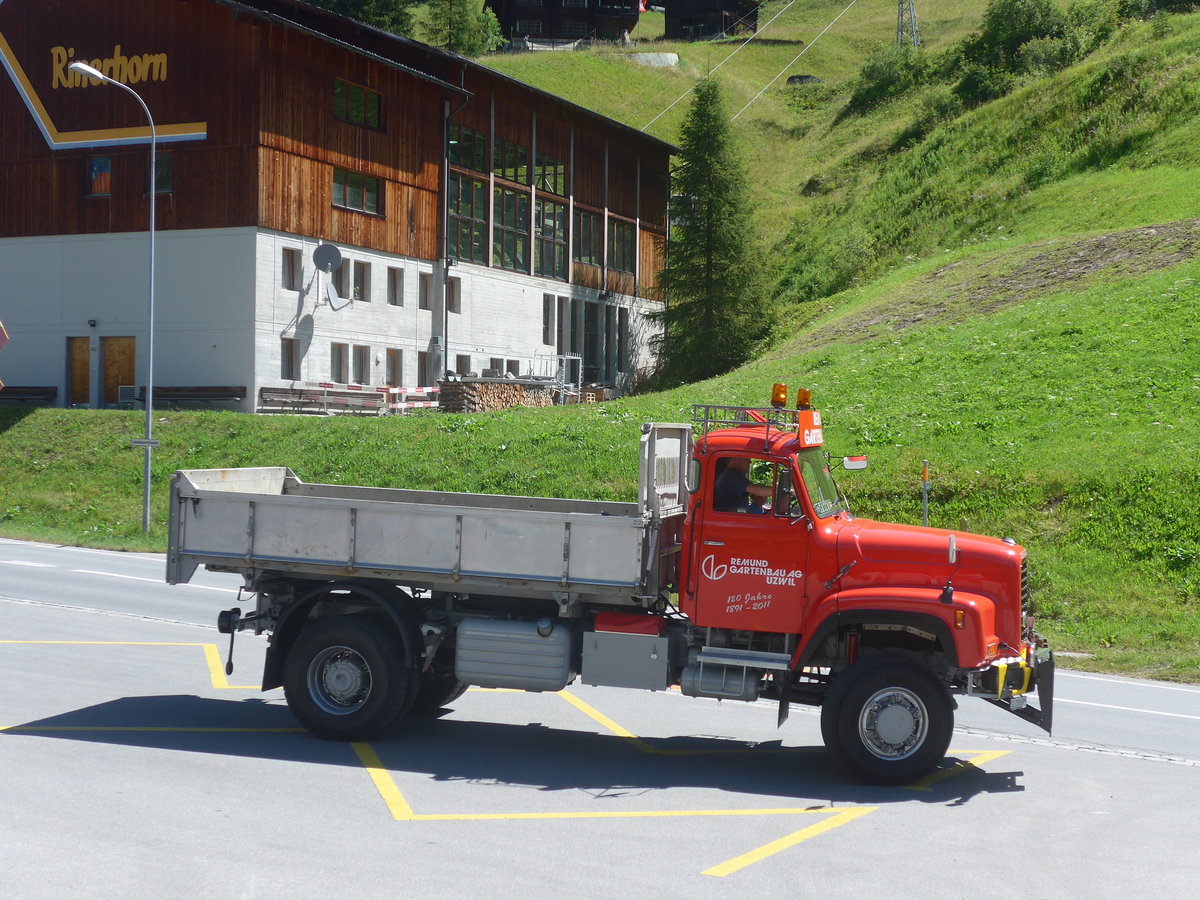 (218'888) - Remund, Uzwil - SZ 200'095 - Saurer am 20. Juli 2020 beim Bahnhof Davos Glaris