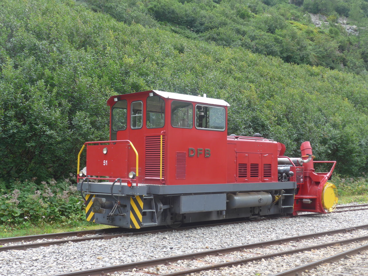 (219'912) - DFB-Schneeschleuder - Nr. 51 - am 22. August 2020 in Gletsch