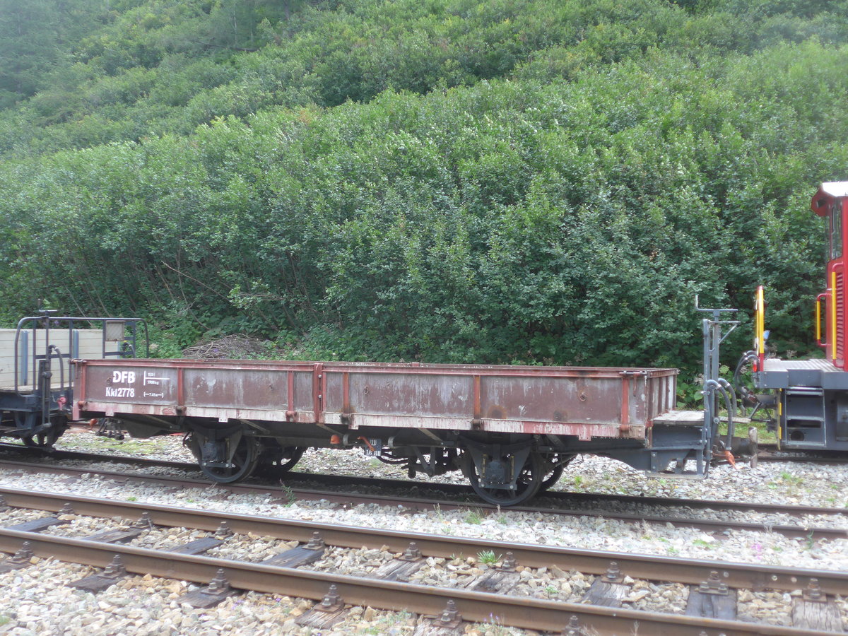 (219'928) - DFB-G�terwagen - Nr. 2778 - am 22. August 2020 in Gletsch