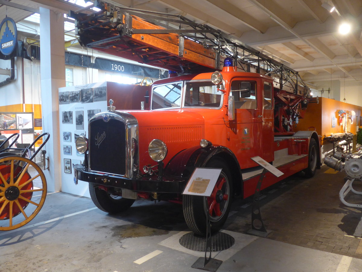 (221'181) - Feuerwehr, Z�rich - Saurer am 24. September 2020 in Arbon, Saurermuseum