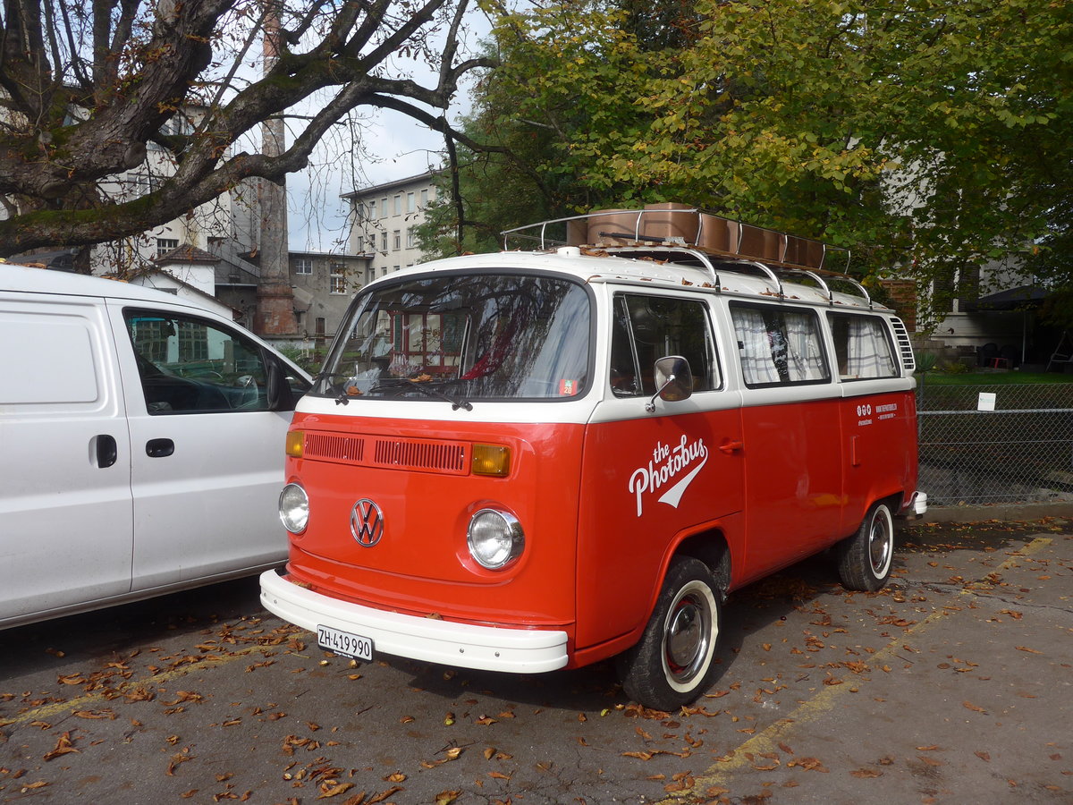 (221'978) - VW-Bus - ZH 419'990 - am 18. Oktober 2020 in Wetzikon