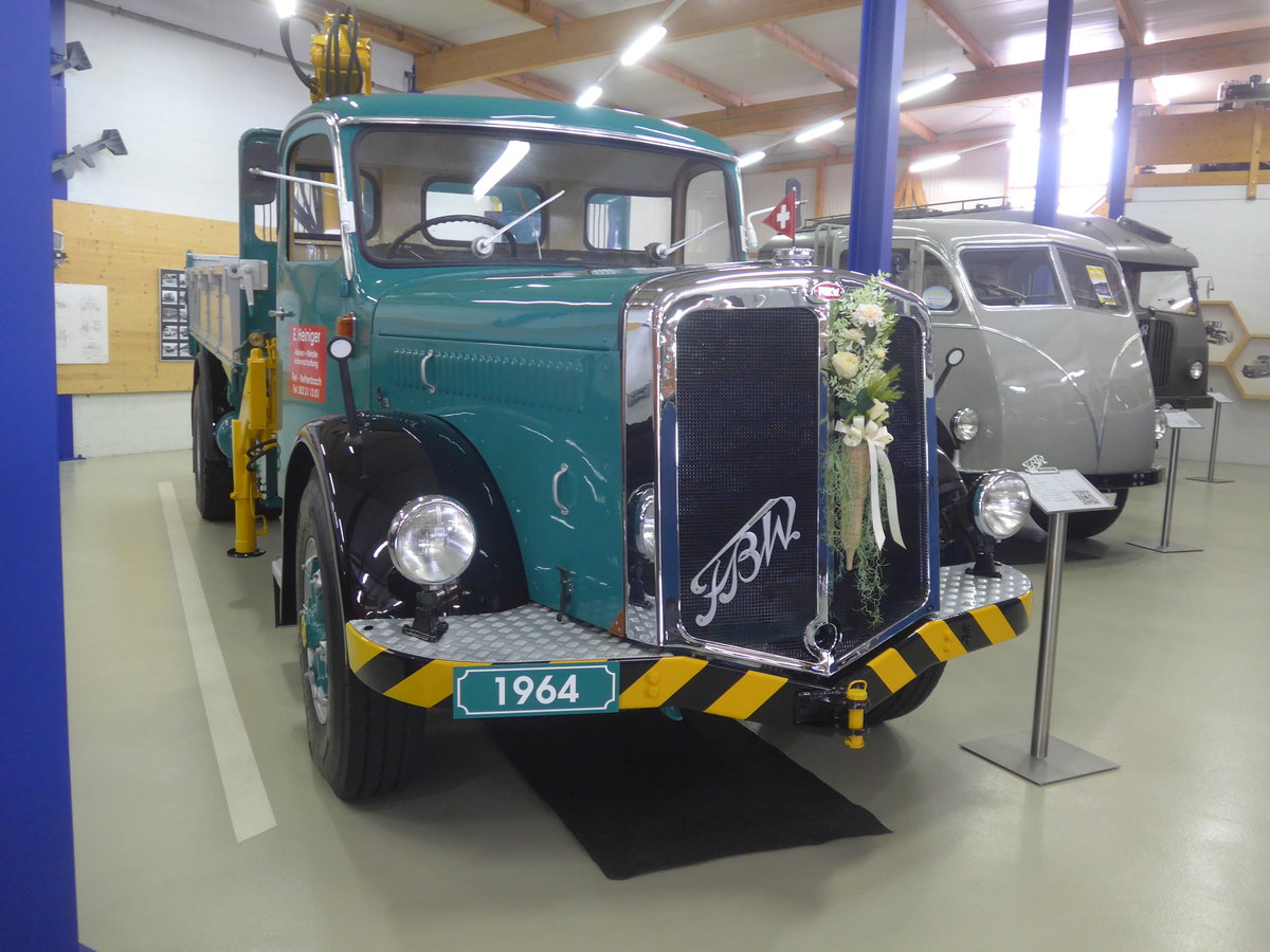(221'982) - Heiniger, Neftenbach - FBW am 18. Oktober 2020 in Wetzikon, FBW-Museum