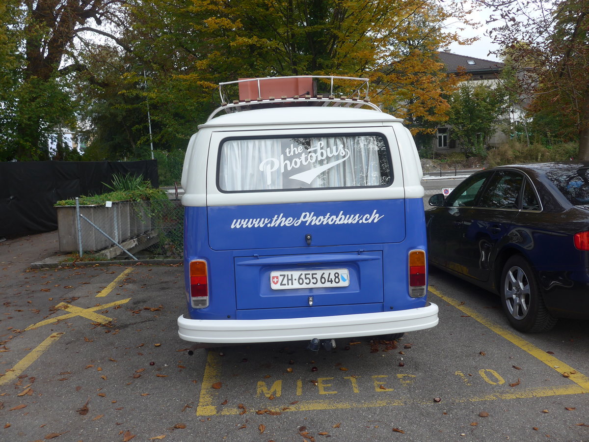 (222'002) - VW-Bus - ZH 655'648 - am 18. Oktober 2020 in Wetzikon