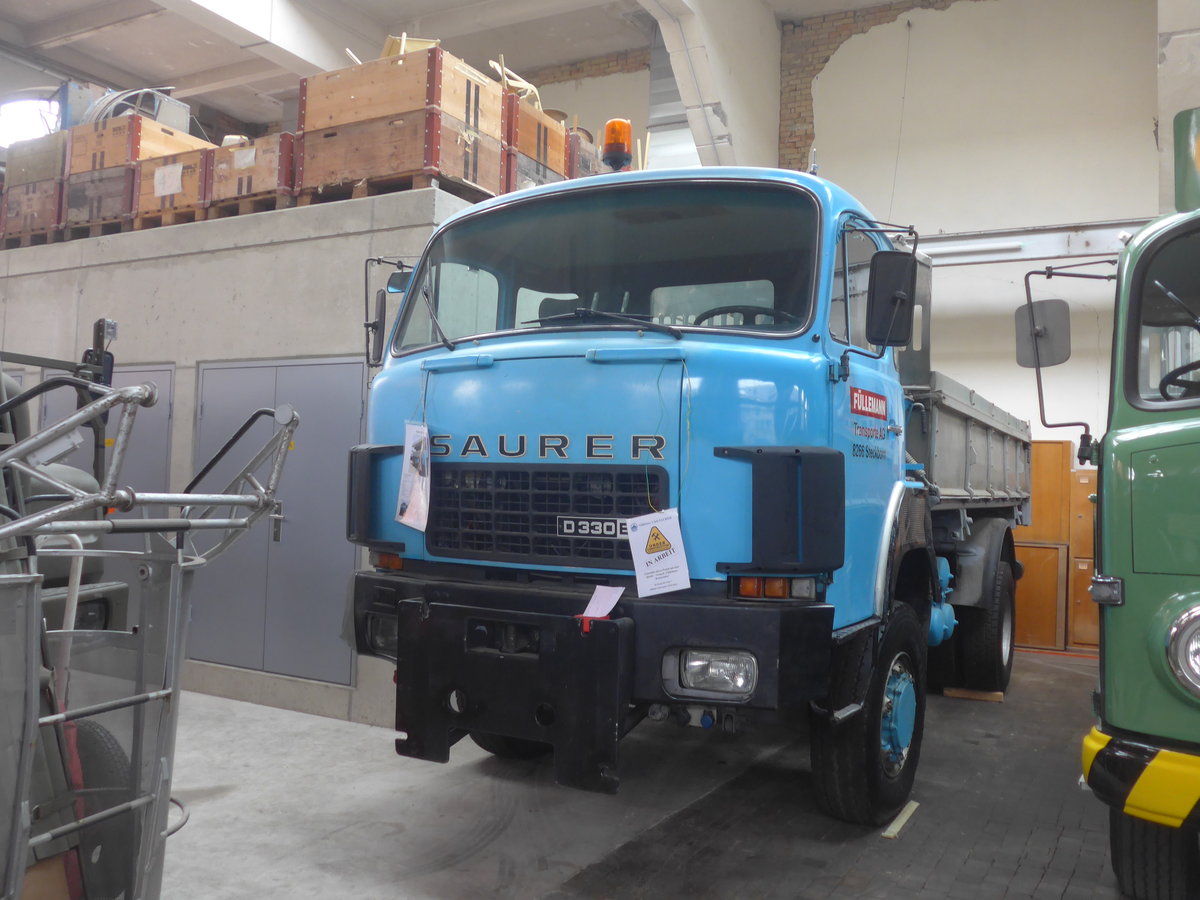 (222'264) - F�llemann, Steckborn - Saurer am 21. Oktober 2020 in Arbon, Saurermuseum Depot