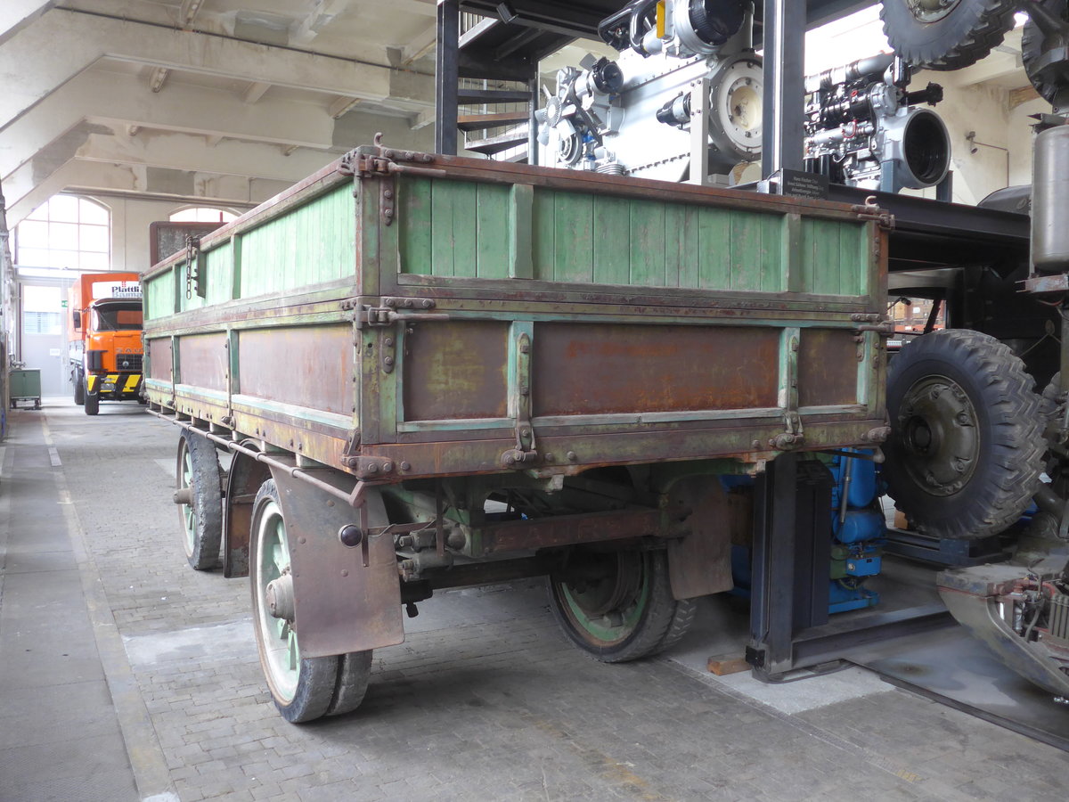 (222'289) - Saurer-Anh�nger am 21. Oktober 2020 in Arbon, Saurermuseum Depot