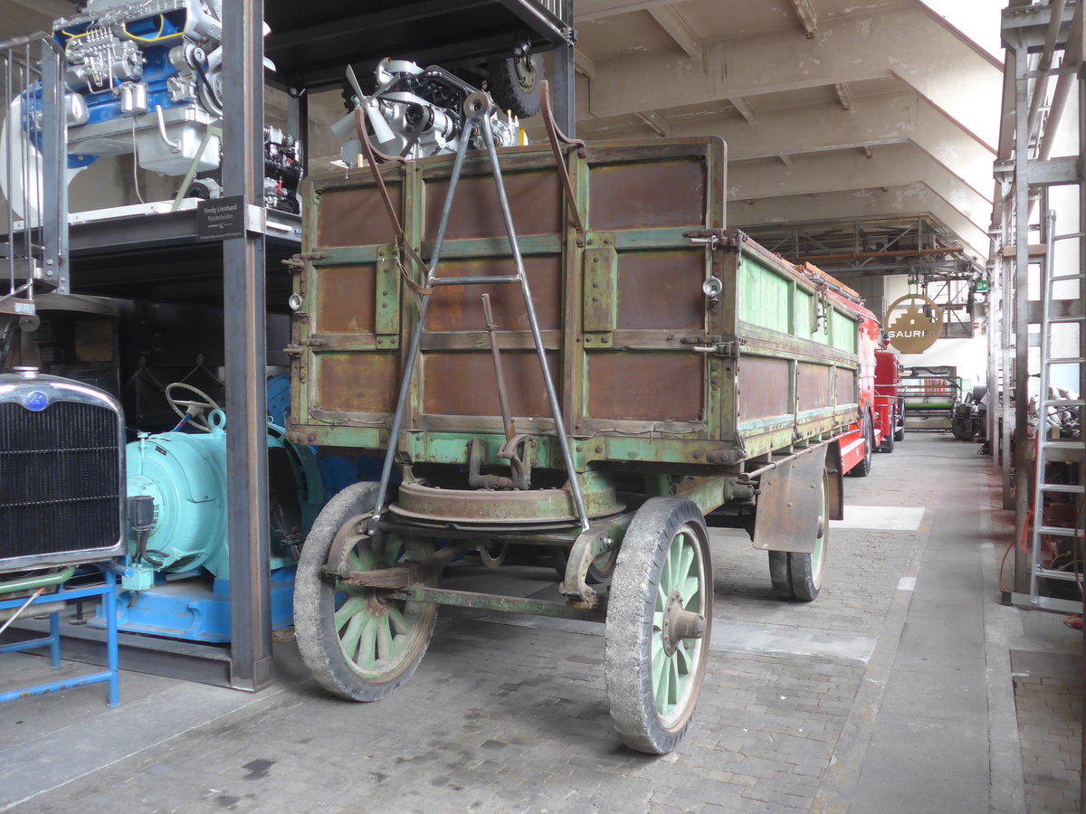 (222'290) - Saurer-Anh�nger am 21. Oktober 2020 in Arbon, Saurermuseum Depot