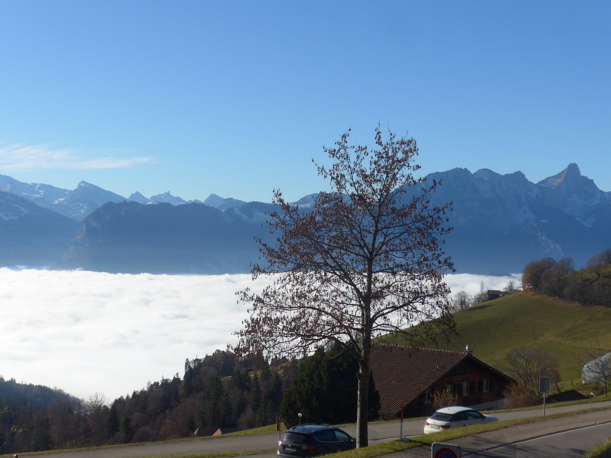 (222'861) - Nebelmeer �ber dem Thunersee am 27. November 2020 von Heiligenschwendi aus