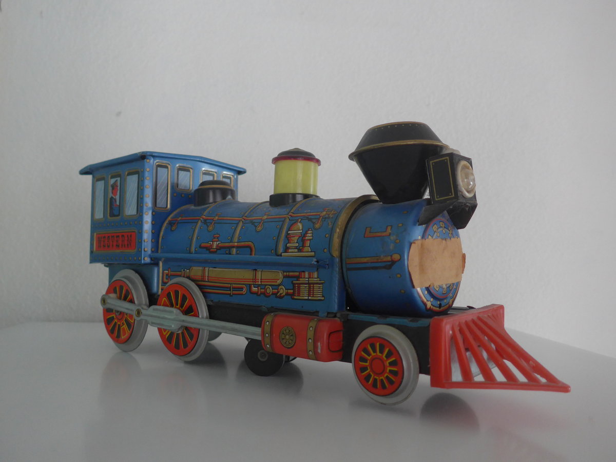 (223'971) - Western-Lokomotive aus Blech  Made in Japan  von 1966 am 6. M�rz 2021 in Thun
