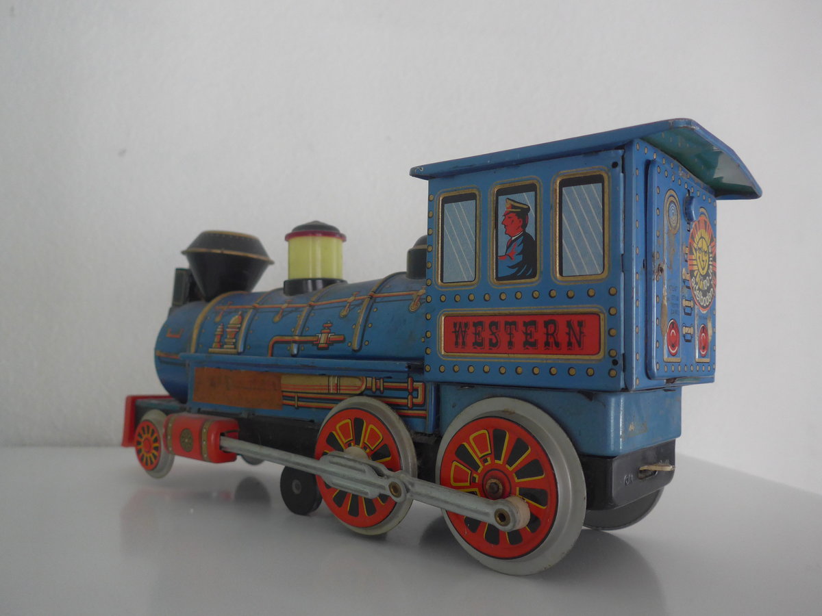 (223'972) - Western-Lokomotive aus Blech  Made in Japan  von 1966 am 6. M�rz 2021 in Thun