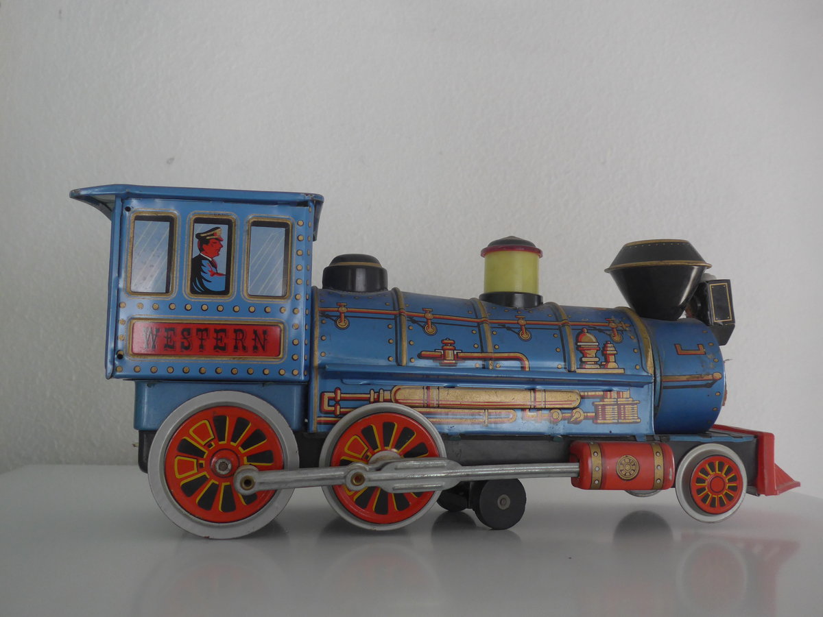 (223'973) - Western-Lokomotive aus Blech  Made in Japan  von 1966 am 6. M�rz 2021 in Thun