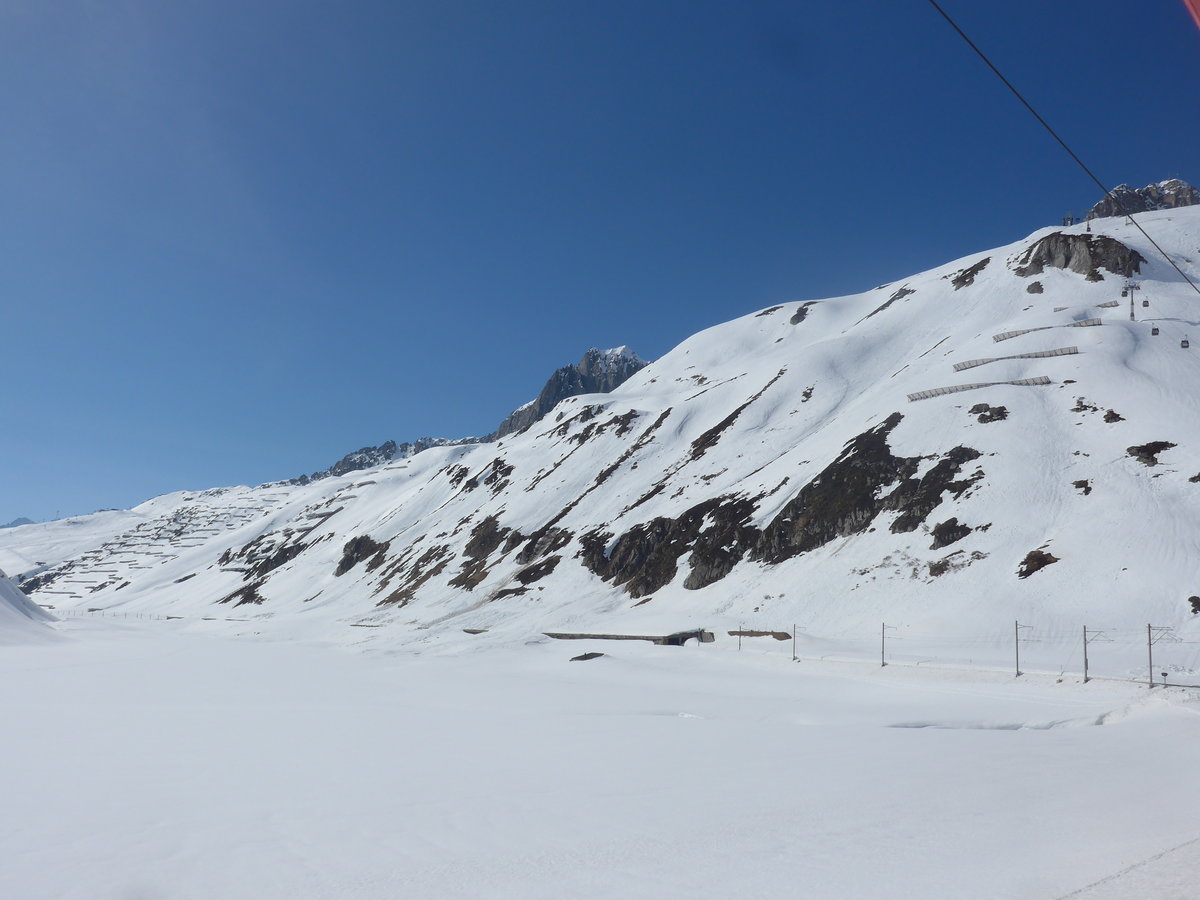 (224'532) - Winter auf dem Oberalppass am 28. M�rz 2021