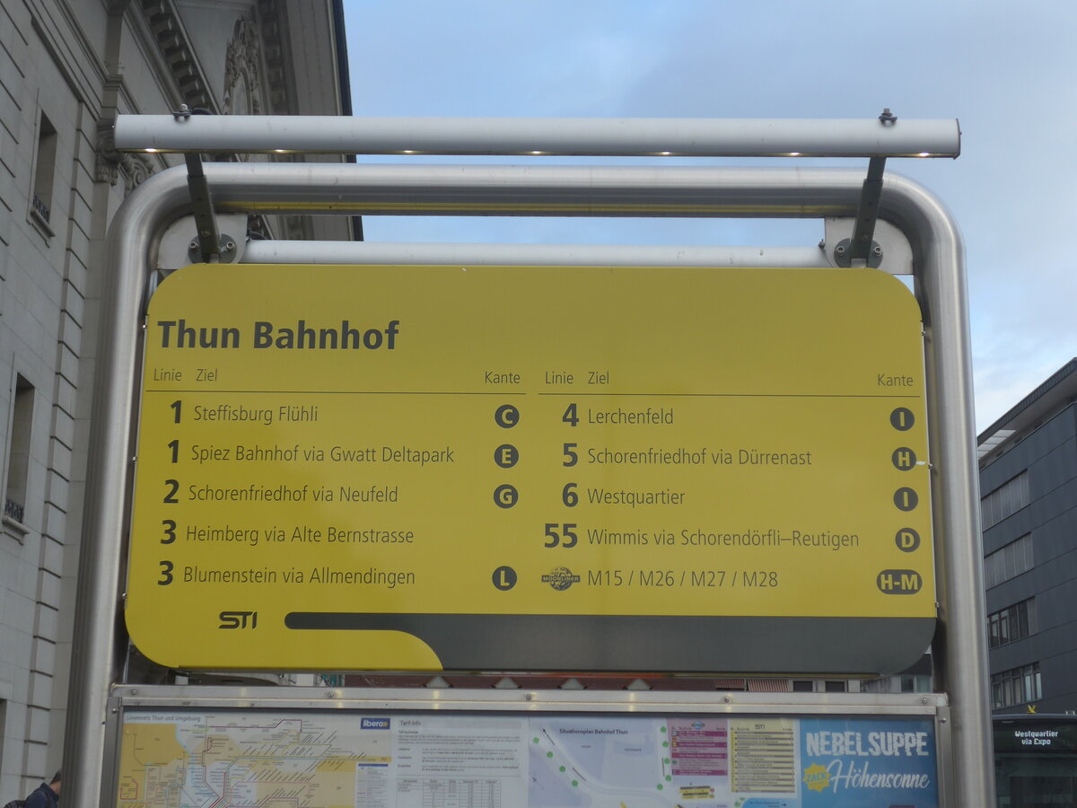 (225'751) - STI-Haltestelle - Thun, Bahnhof - am 6. Juni 2021