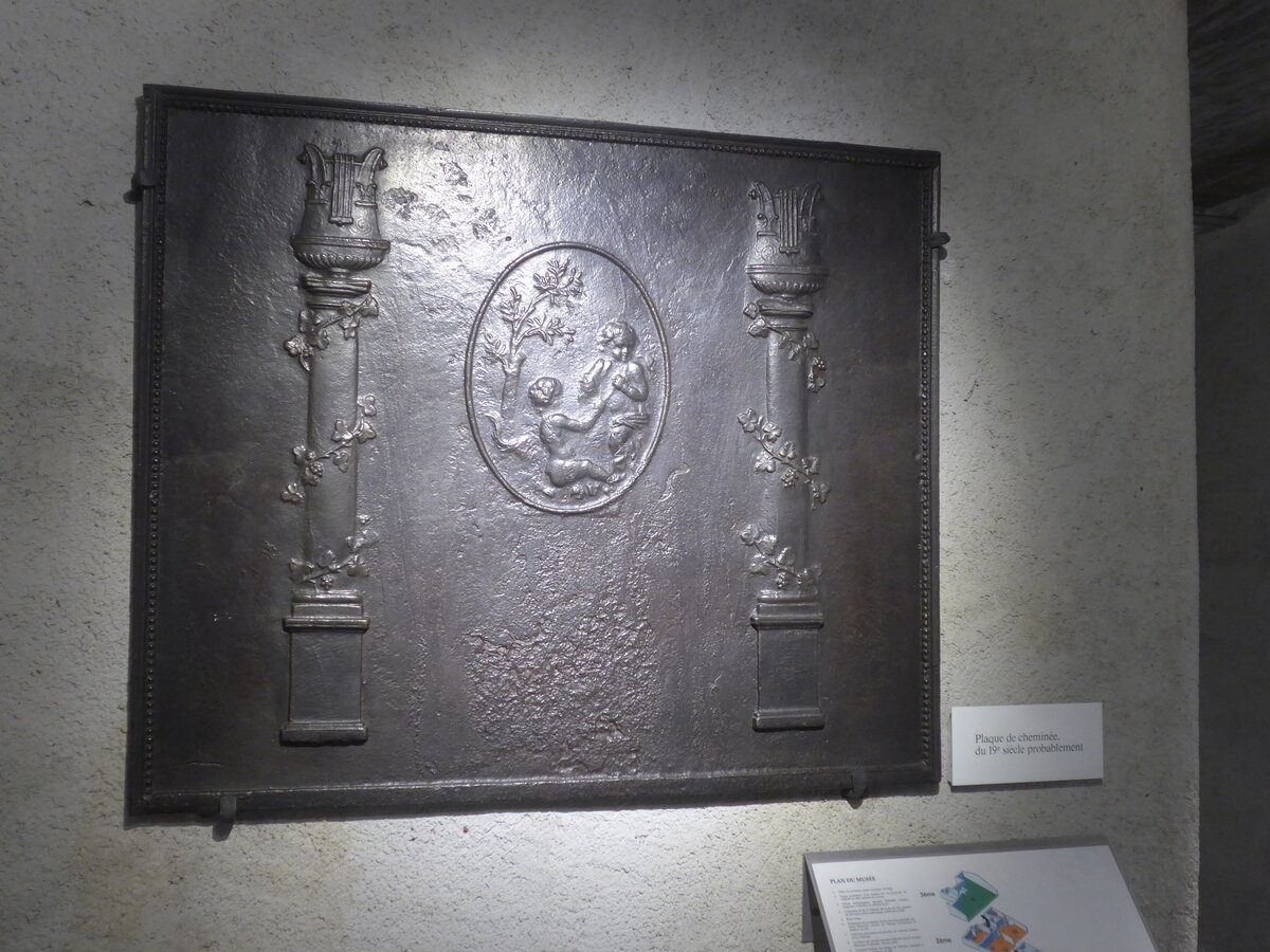 (227'551) - Chemin� Plakette am 28. August 2021 in Vallorbe, Mus�e du fer et du chemin de fer