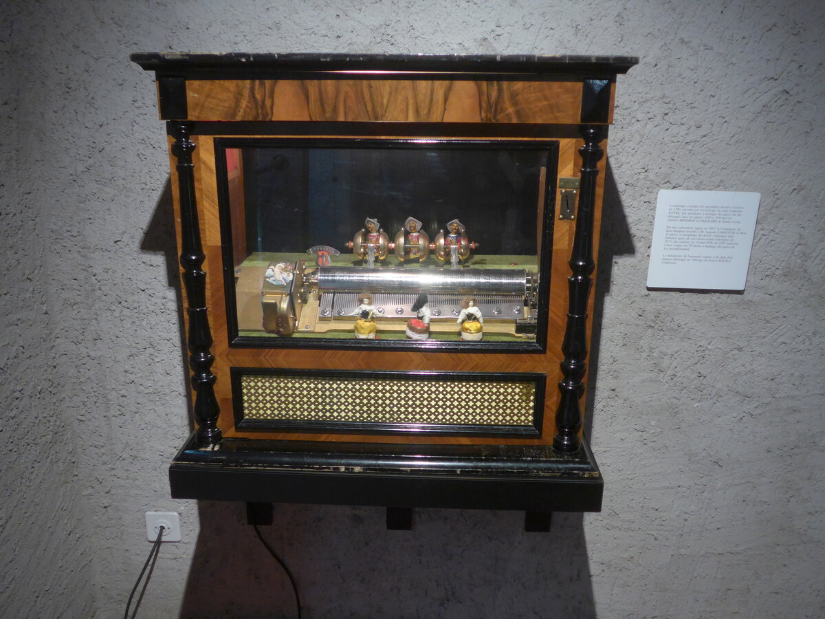 (227'578) - Musikdose am 28. August 2021 in Vallorbe, Mus�e du fer et du chemin de fer