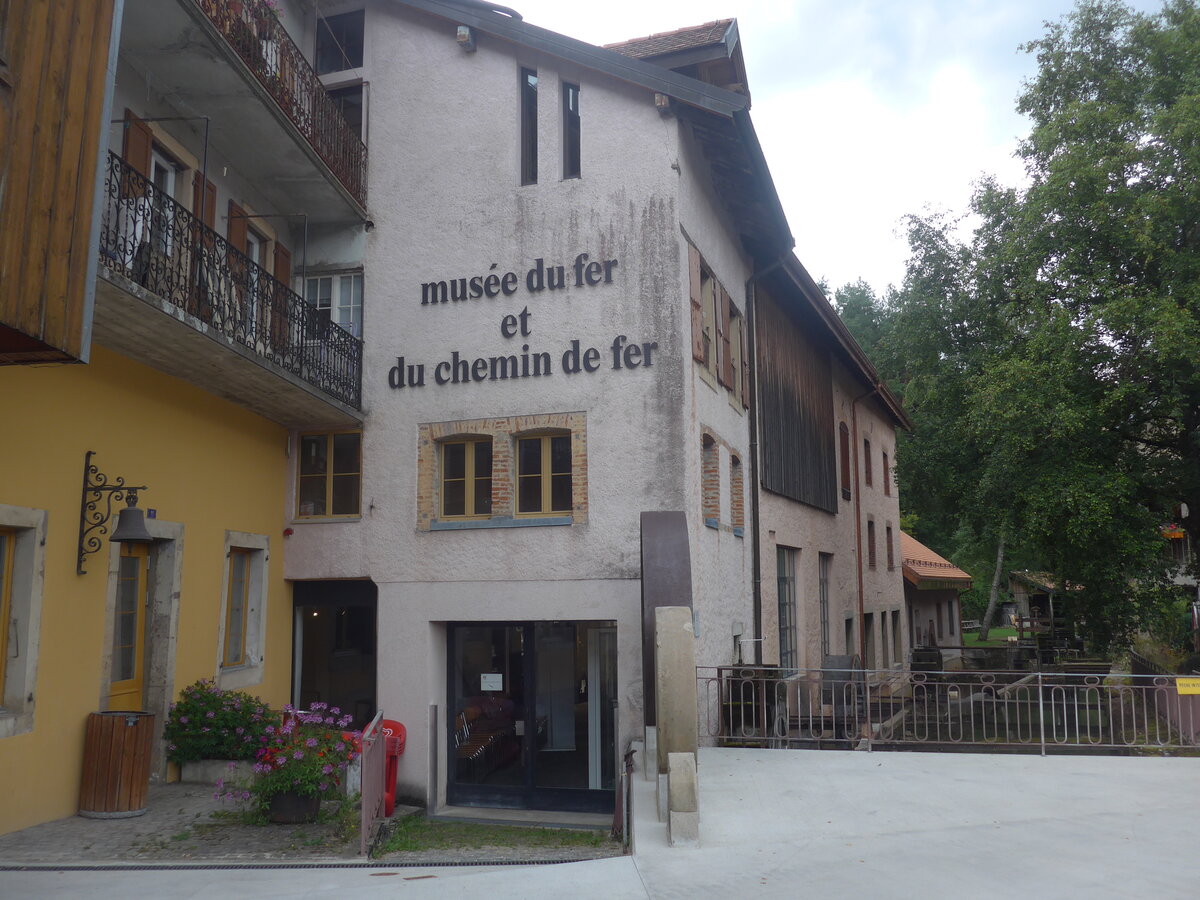 (227'585) - Mus�e du fer et du chemin de fer am 28. August 2021 in Vallorbe