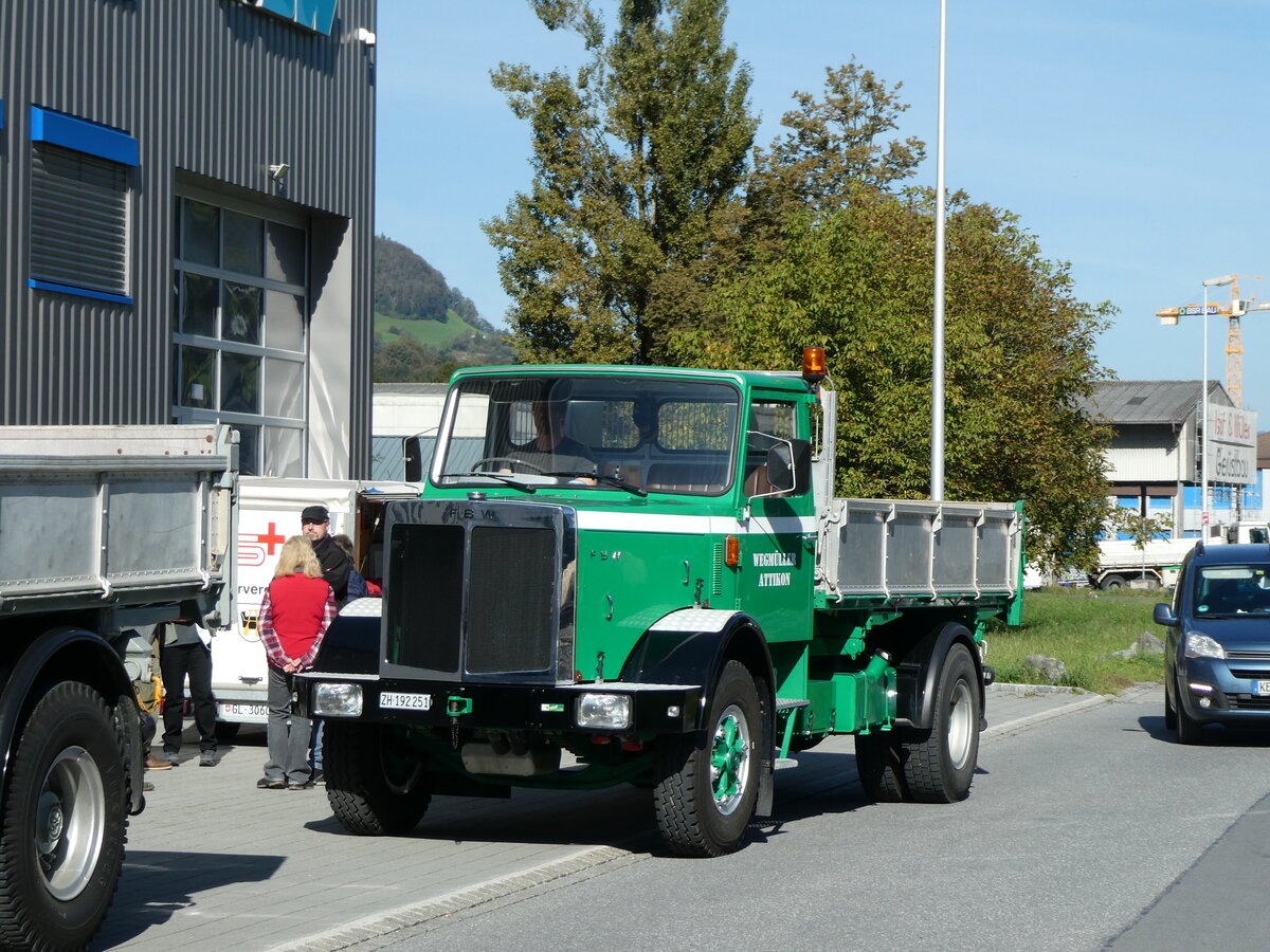 (228'564) - Wegm�ller, Attikon - ZH 192'251 - FBW am 2. Oktober 2021 in N�fels, FBW-Museum