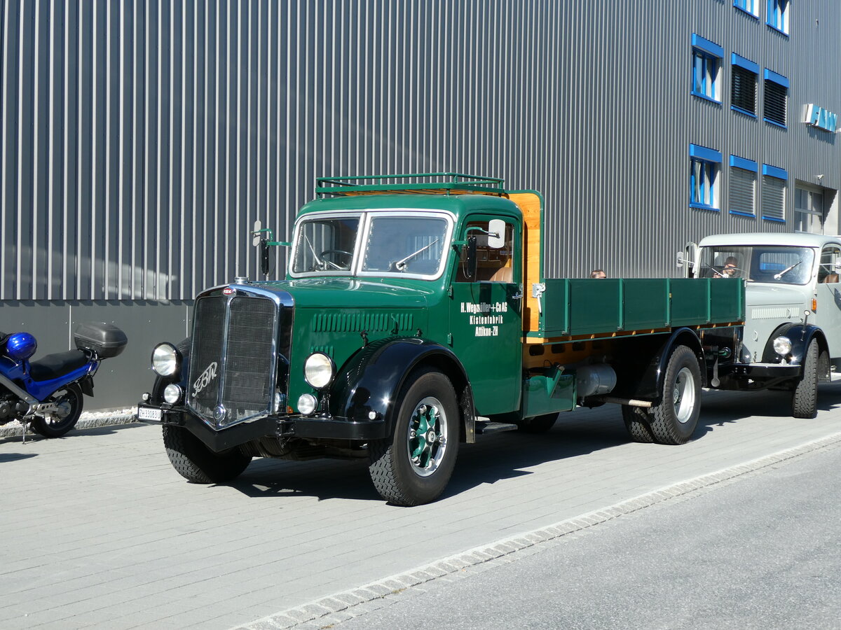 (228'565) - Wegm�ller, Attikon - ZH 33'083 U - FBW am 2. Oktober 2021 in N�fels, FBW-Museum
