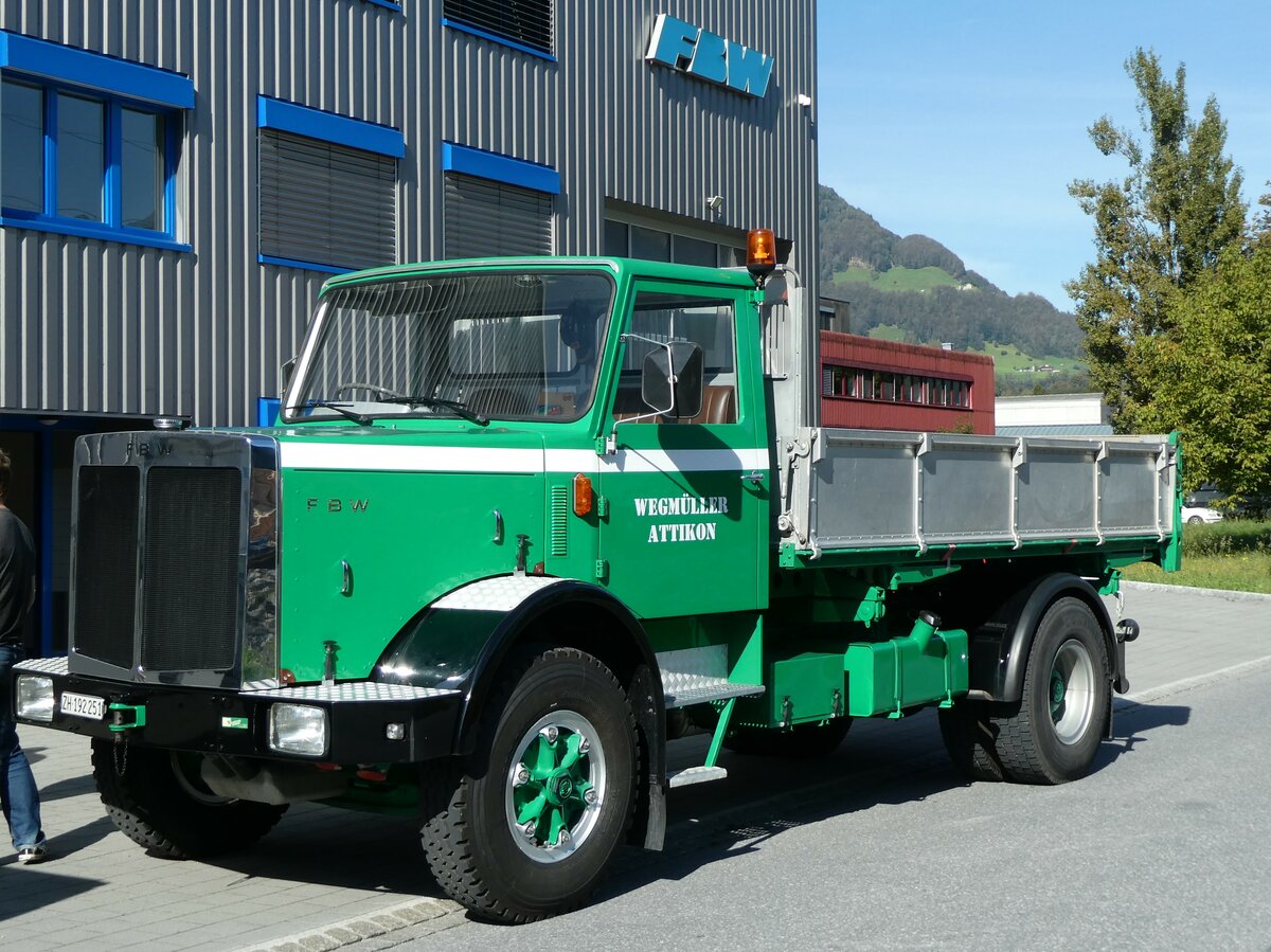 (228'566) - Wegm�ller, Attikon - ZH 192'251 - FBW am 2. Oktober 2021 in N�fels, FBW-Museum