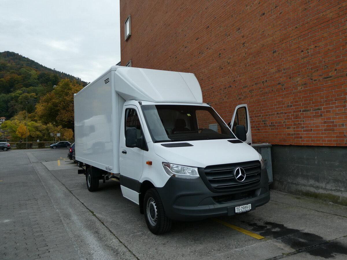 (229'442) - BrockiShop, Thun - TG 2989 U - Mercedes am 19. Oktober 2021 in Thun, Rosenau (neues Fahrzeug)