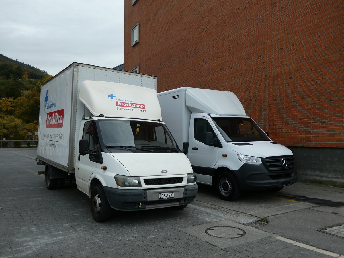 (229'443) - BrockiShop, Thun - BE 844'703 - Ford am 19. Oktober 2021 in Thun, Rosenau (altes Fahrzeug)