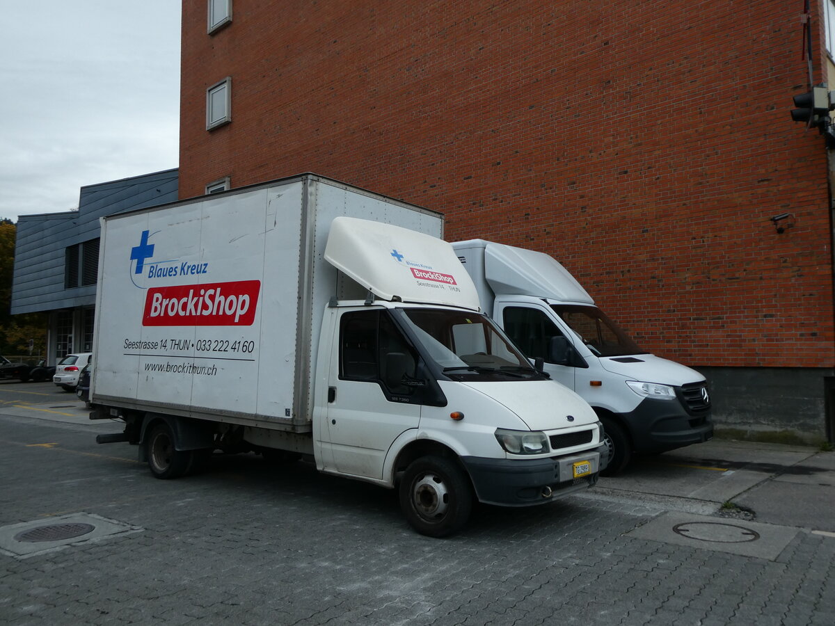 (229'448) - BrockiShop, Thun - TG 2989 U - Ford am 19. Oktober 2021 in Thun, Rosenau (altes Fahrzeug)