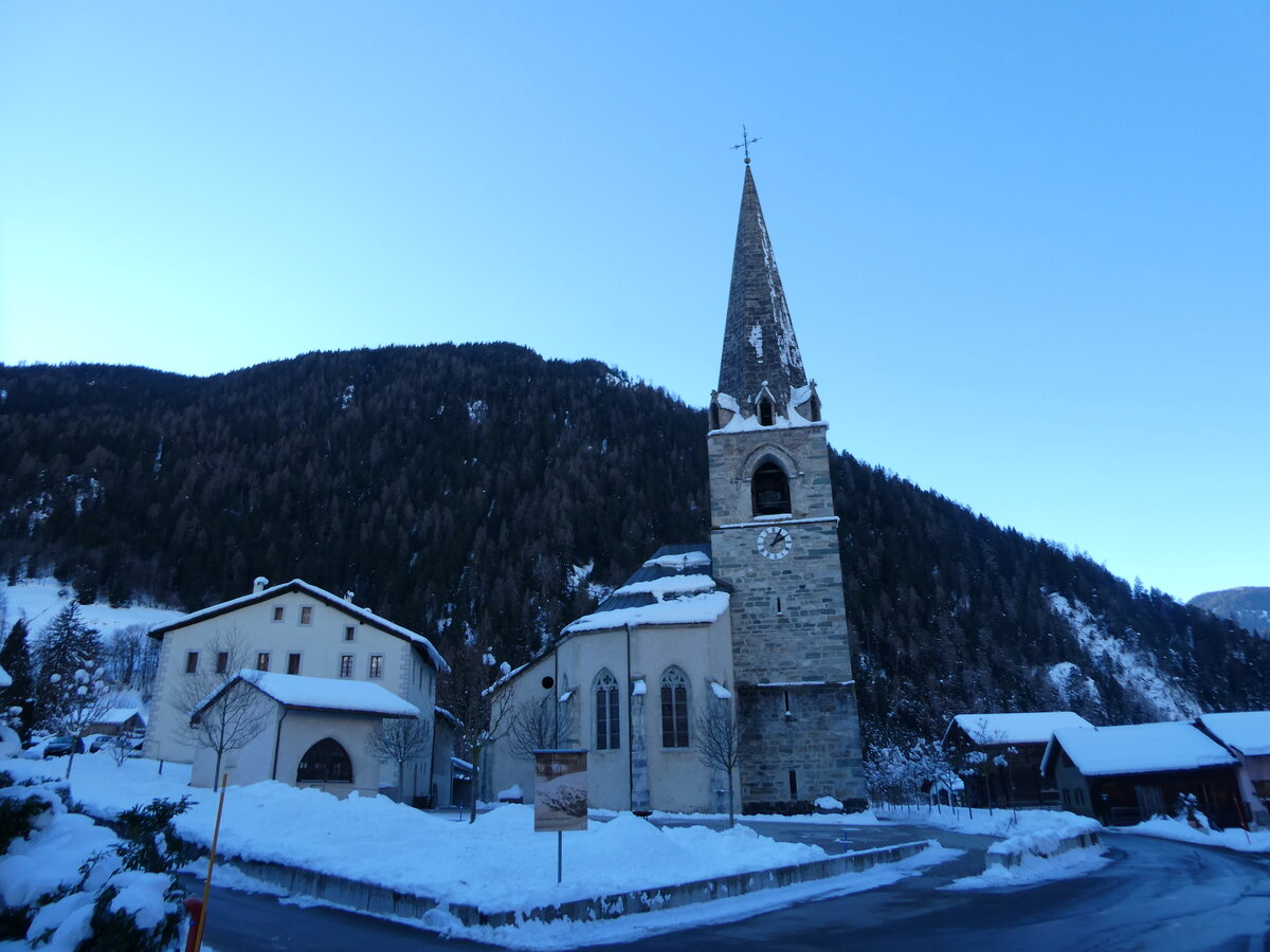 (231'484) - Die Kirche von Le Ch�ble am 18. Dezember 2021