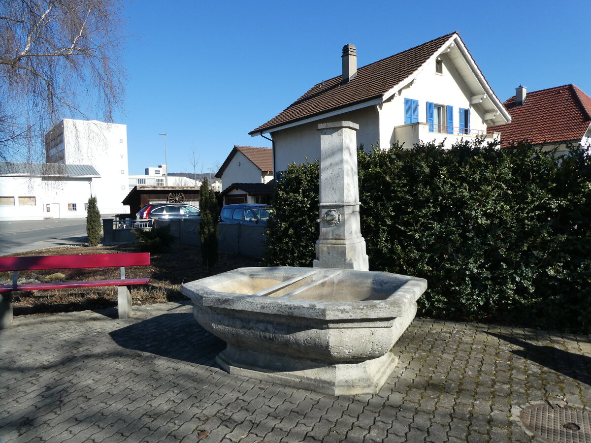 (232'821) - Brunnen von 1870 am 13. Februar 2022 in Thun