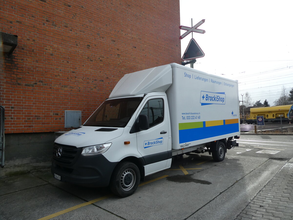 (233'059) - BrockiShop, Thun - BE 844'703 - Mercedes am 21. Februar 2022 in Thun, Rosenau