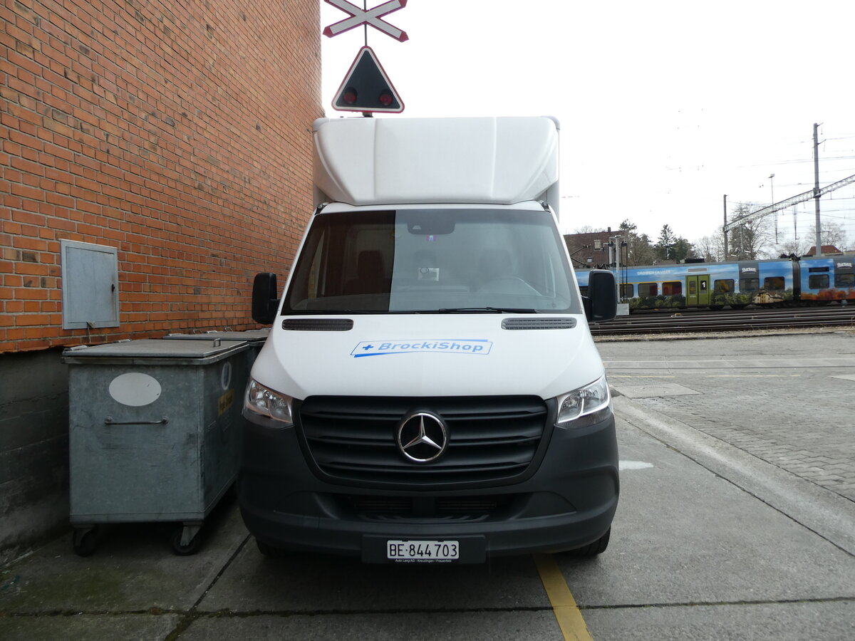 (233'060) - BrockiShop, Thun - BE 844'703 - Mercedes am 21. Februar 2022 in Thun, Rosenau