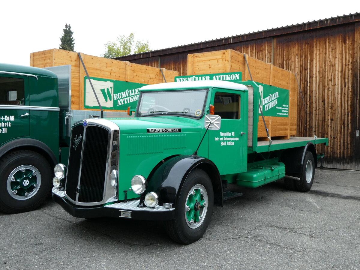 (235'283) - Wegm�ller, Attikon - Saurer am 7. Mai 2022 in Attikon, Wegm�ller