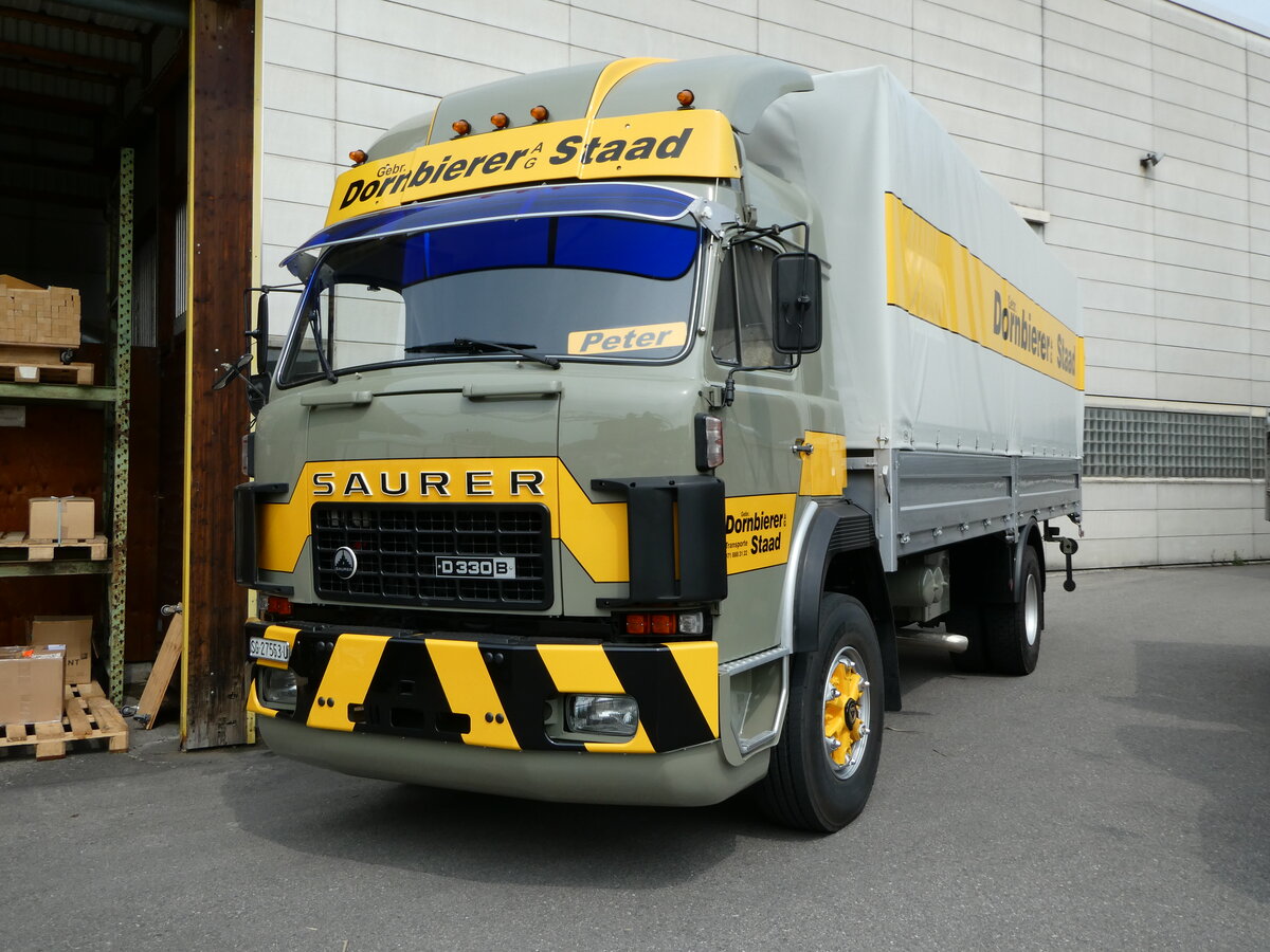 (235'341) - Dornbierer, Staad - SG 27'553 U - Saurer am 7. Mai 2022 in Attikon, Wegm�ller