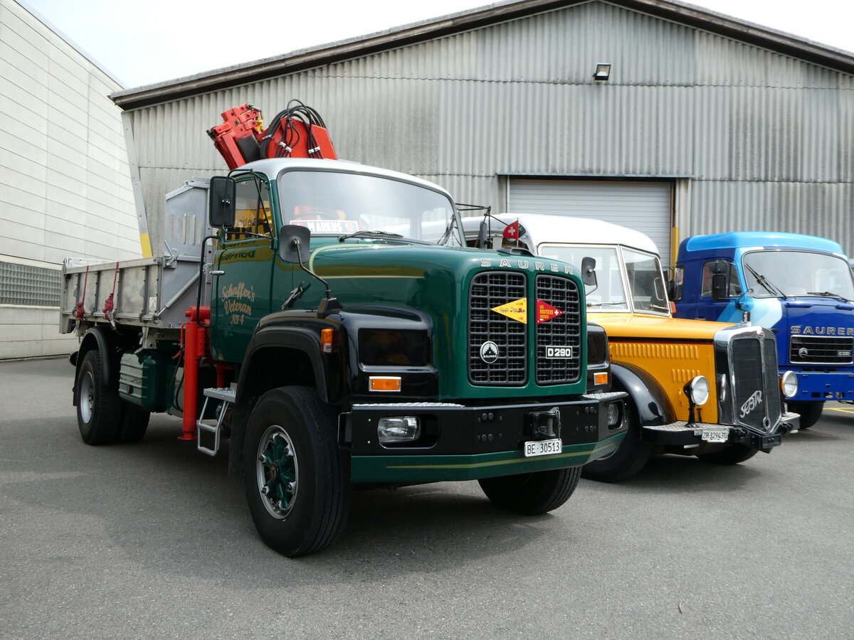 (235'342) - Schaffer, Oberburg - Nr. 4/BE 30'513 - Saurer am 7. Mai 2022 in Attikon, Wegm�ller