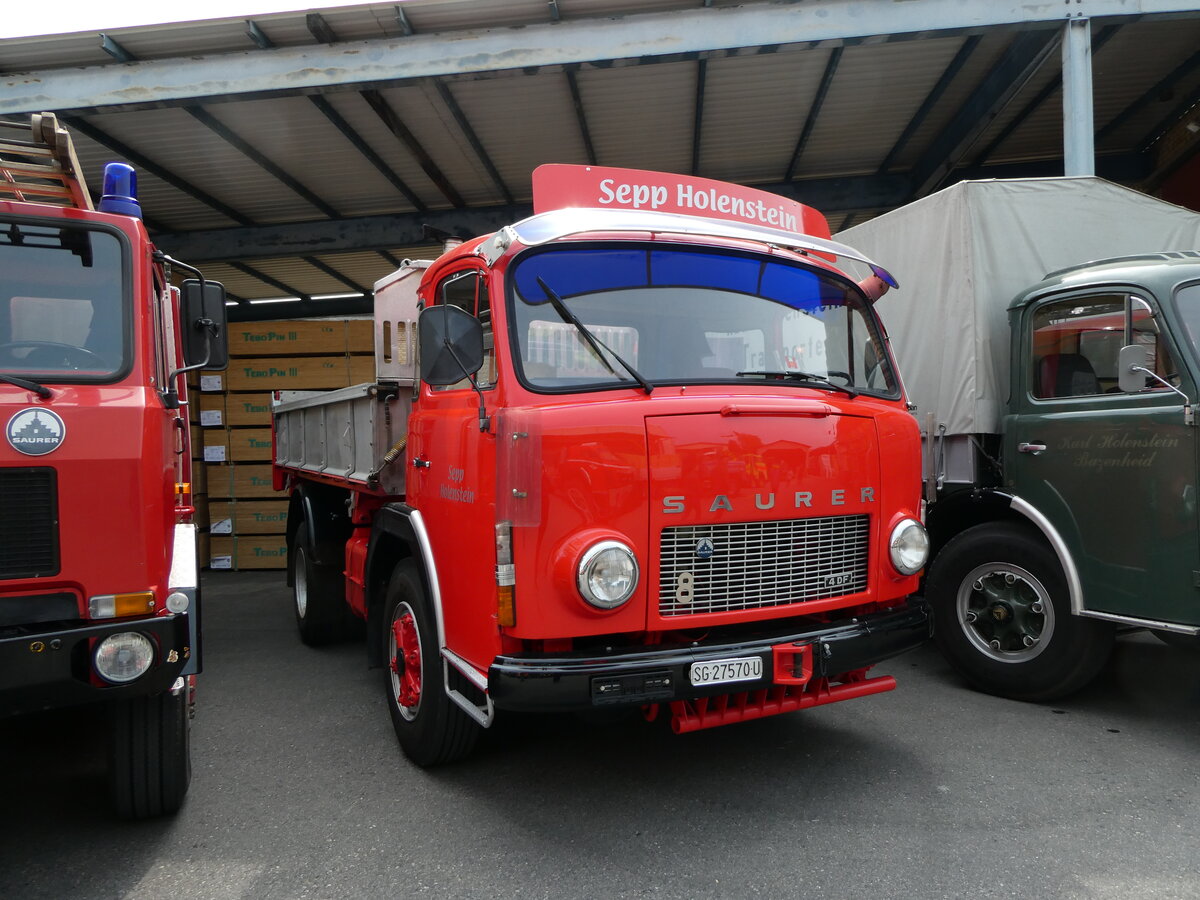 (235'358) - Holenstein, Bazenheid - Nr. 8/SG 27'570 U - Saurer am 7. Mai 2022 in Attikon, Wegm�ller
