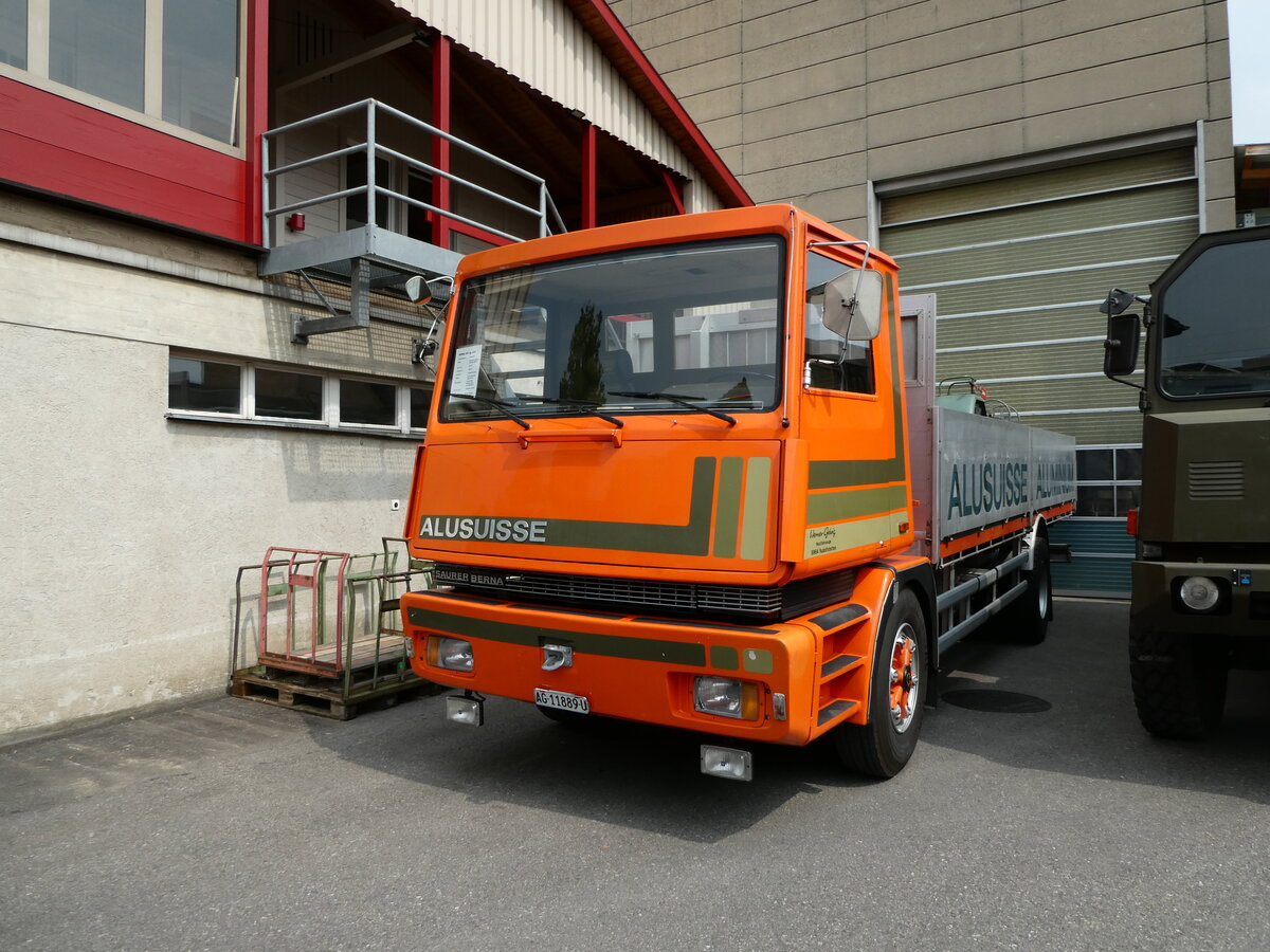 (235'365) - Gehrig, Rudolfstetten - AG 11'889 U - Saurer am 7. Mai 2022 in Attikon, Wegm�ller