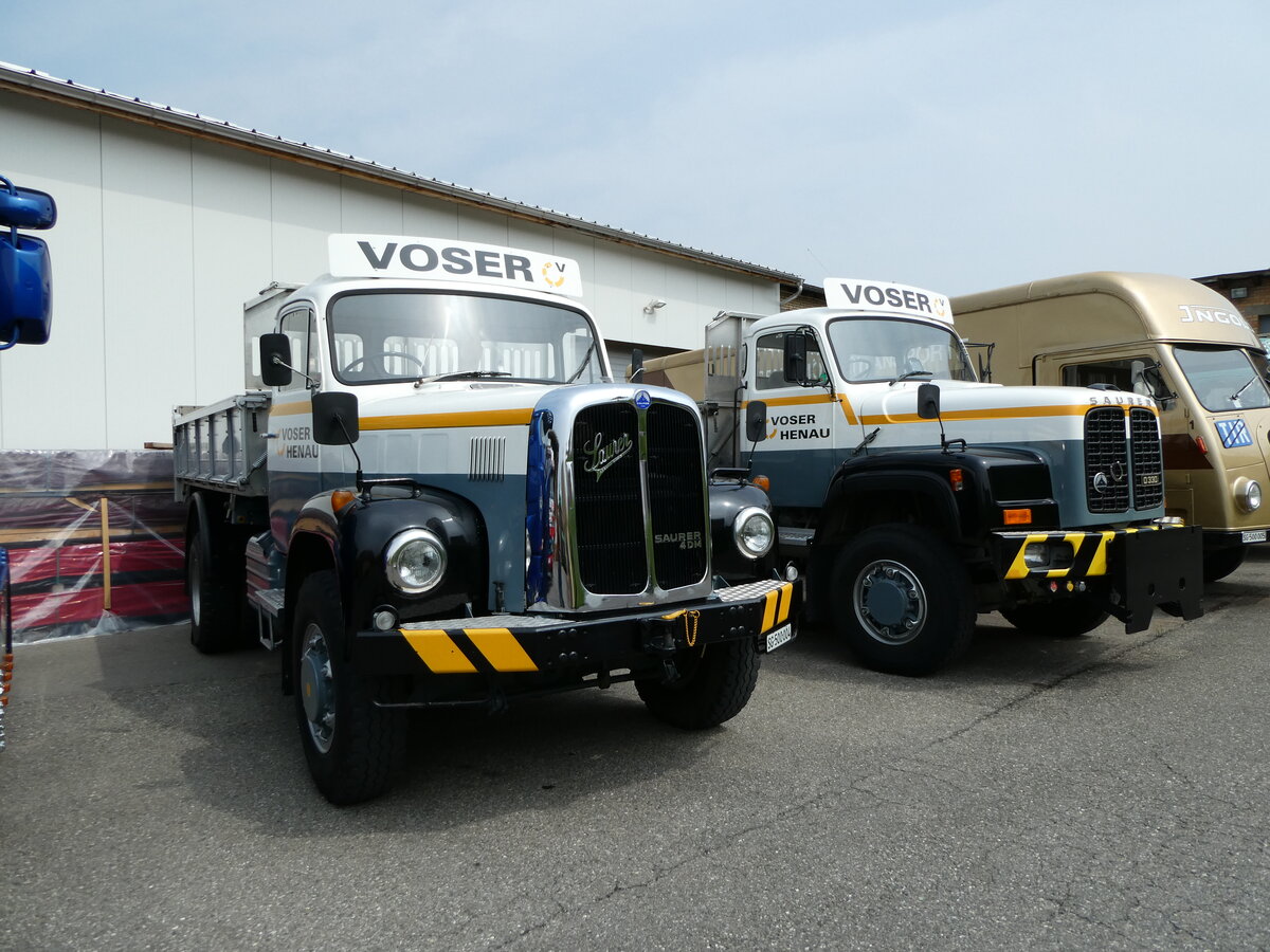 (235'367) - Voser, Henau - SG 500'004 - Saurer am 7. Mai 2022 in Attikon, Wegm�ller
