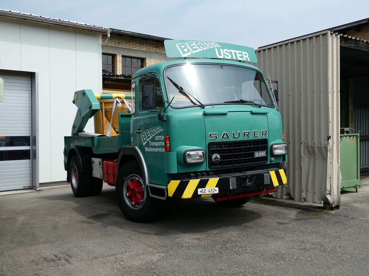 (235'369) - Bertschi, Uster - Nr. 10/SZ 412 - Saurer am 7. Mai 2022 in Attikon, Wegm�ller