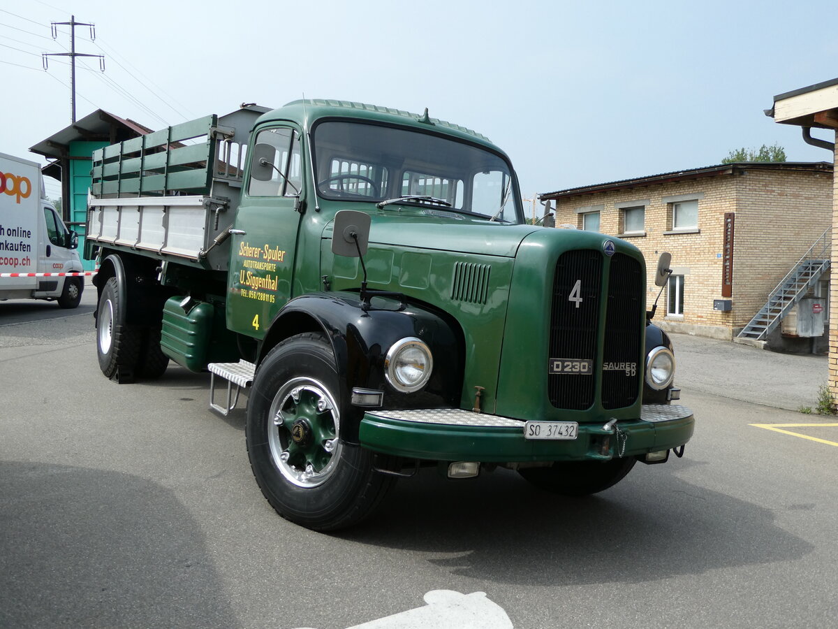 (235'374) - Scherer-Spuler, U.Siggenthal - Nr. 4/SO 37'432 - Saurer am 7. Mai 2022 in Attikon, Wegm�ller