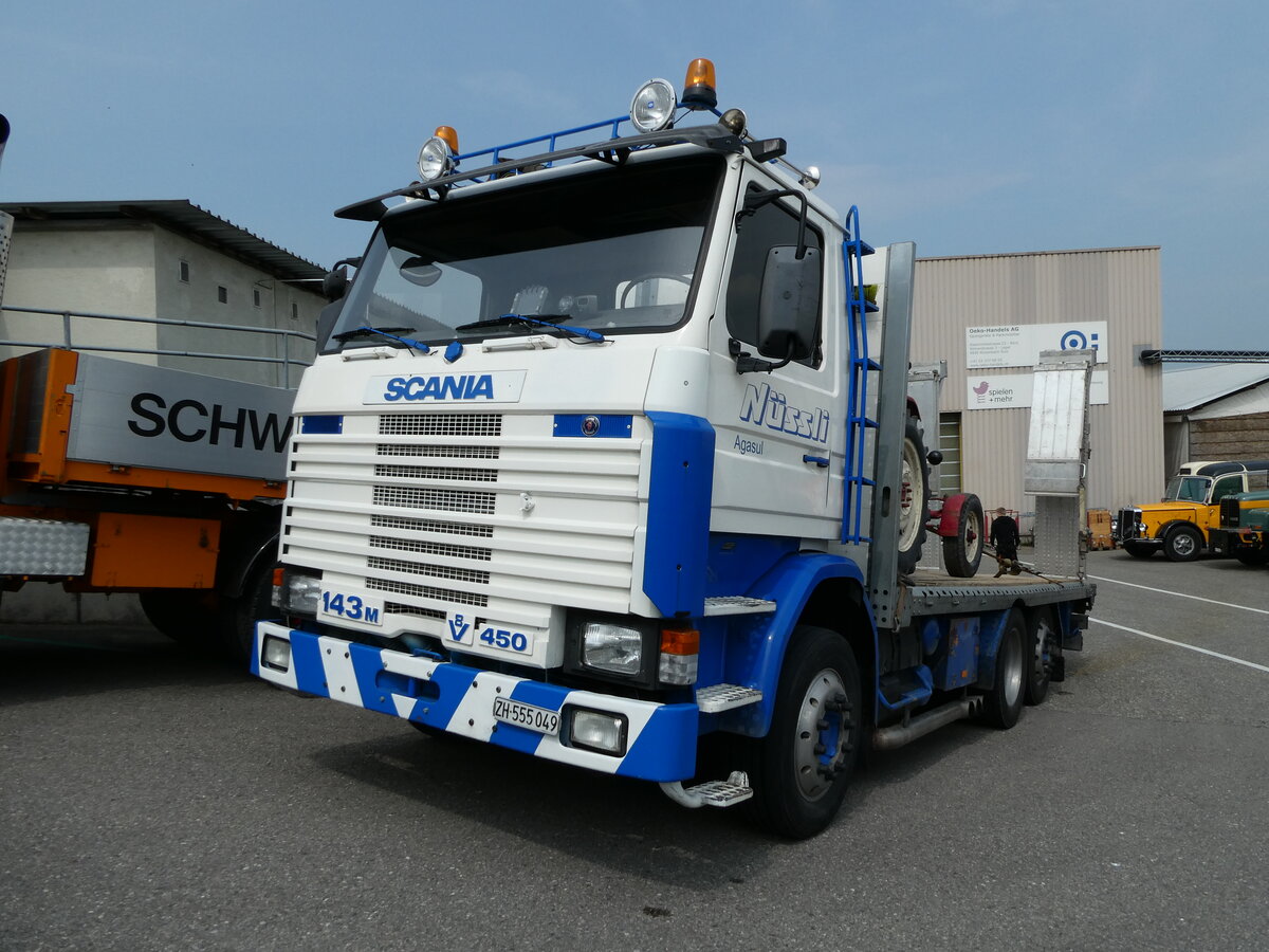 (235'387) - N�ssli, Agasul - ZH 555'049 - Scania am 7. Mai 2022 in Attikon, Wegm�ller