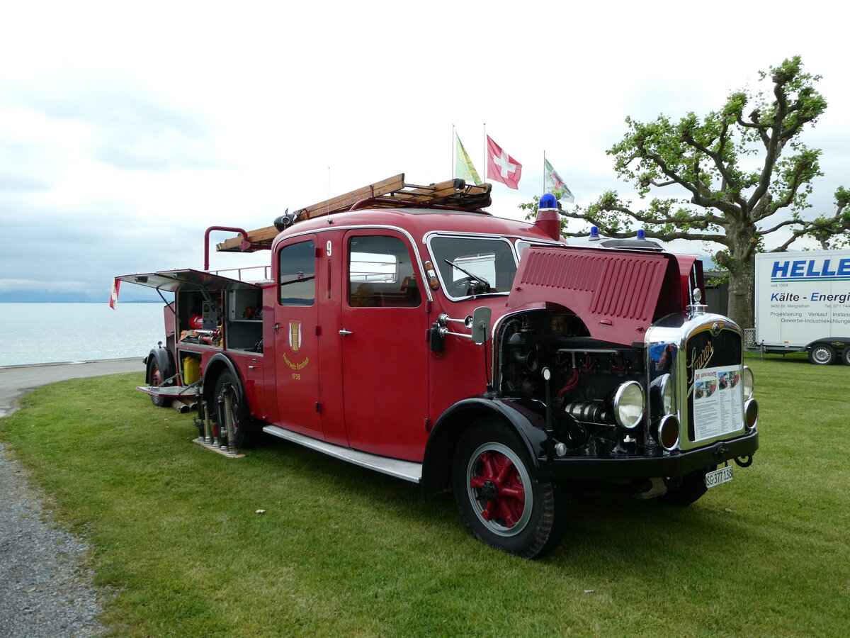 (235'809) - Feuerwehr, Rorschach - Nr. 9/SG 377'138 - Saurer am 21. Mai 2022 in Arbon, Arbon Classics