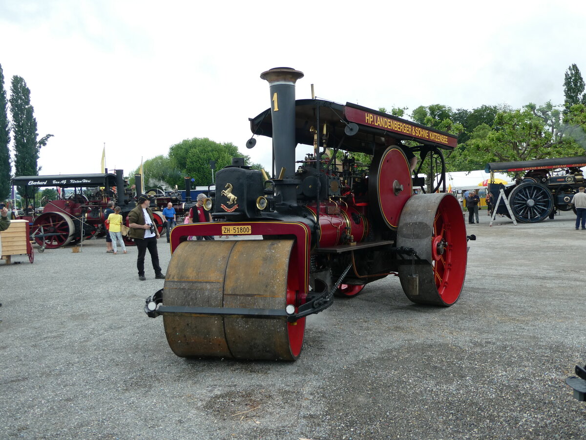 (235'886) - Dampfwalze - Nr. 1/ZH 51'800 - am 21. Mai 2022 in Arbon, Arbon Classics