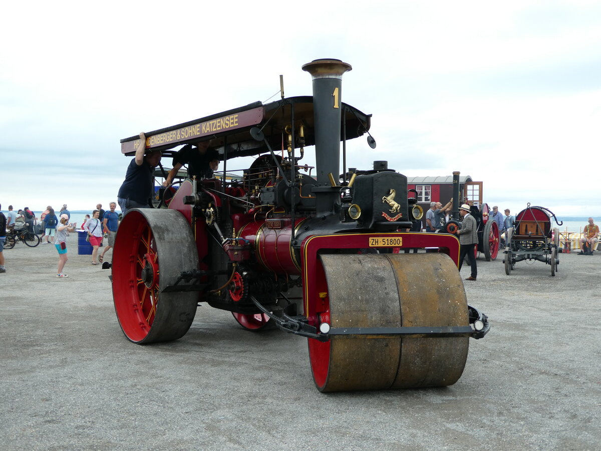 (235'890) - Dampfwalze - Nr. 1/ZH 51'800 - am 21. Mai 2022 in Arbon, Arbon Classics