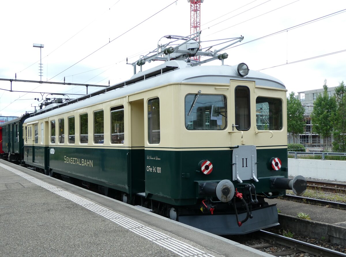 (236'089) - STB-Triebwagen - Nr. 101 - am 21. Mai 2022 im Bahnhof Arbon