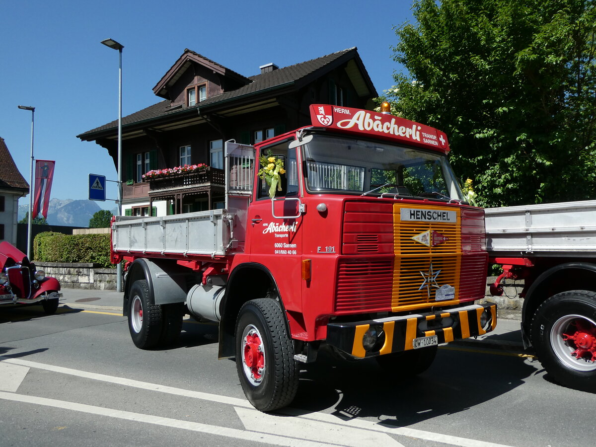 (236'584) - Ab�cherli, Sarnen - OW 10'034 - Henschel am 4. Juni 2022 in Sarnen, OiO