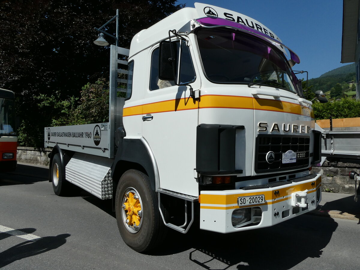(236'589) - Saurer - SO 20'029 - am 4. Juni 2022 in Sarnen, OiO