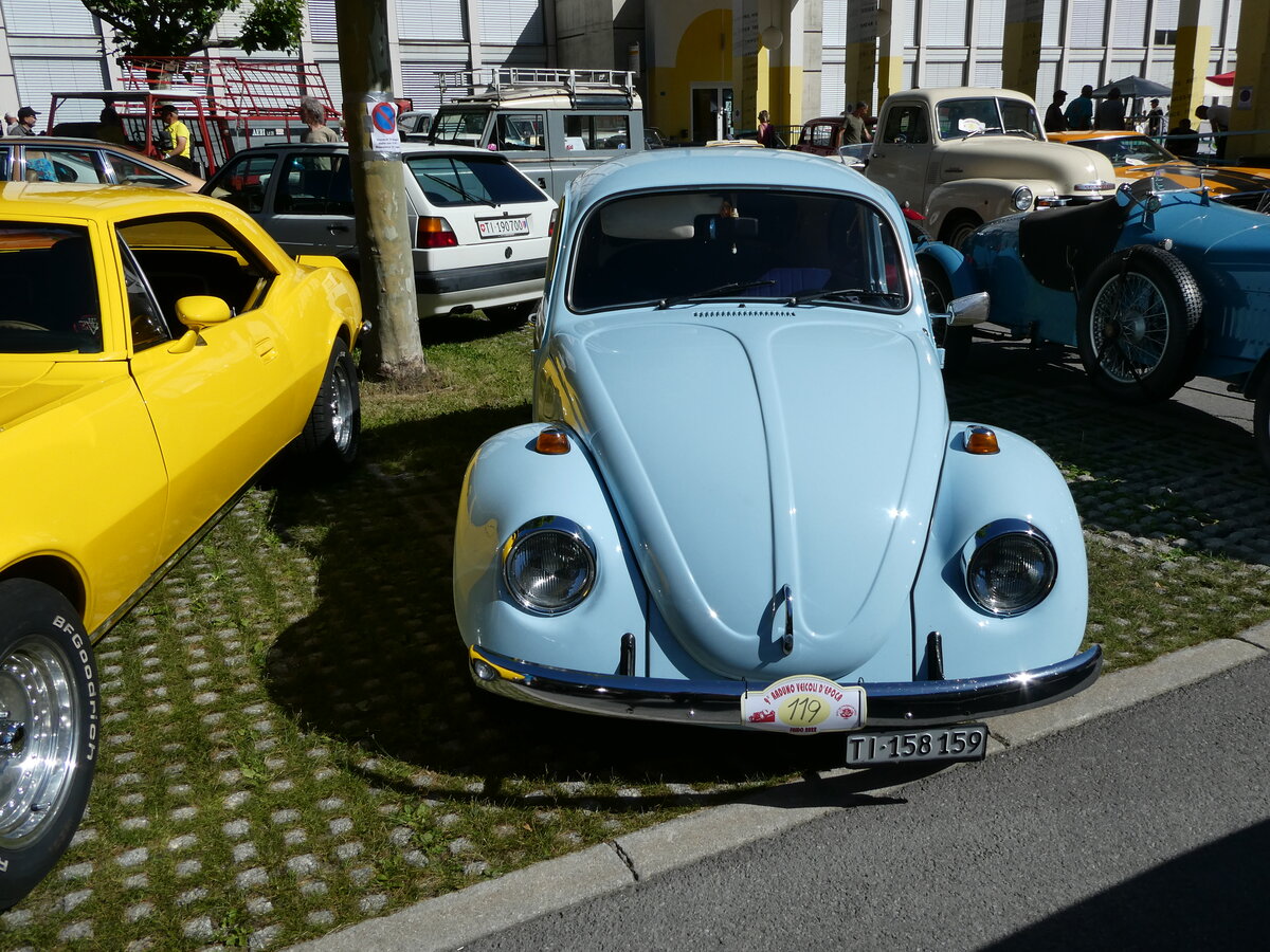 (237'069) - VW-K�fer - TI 158'159 - am 12. Juni 2022 in Faido, Garage Barenco