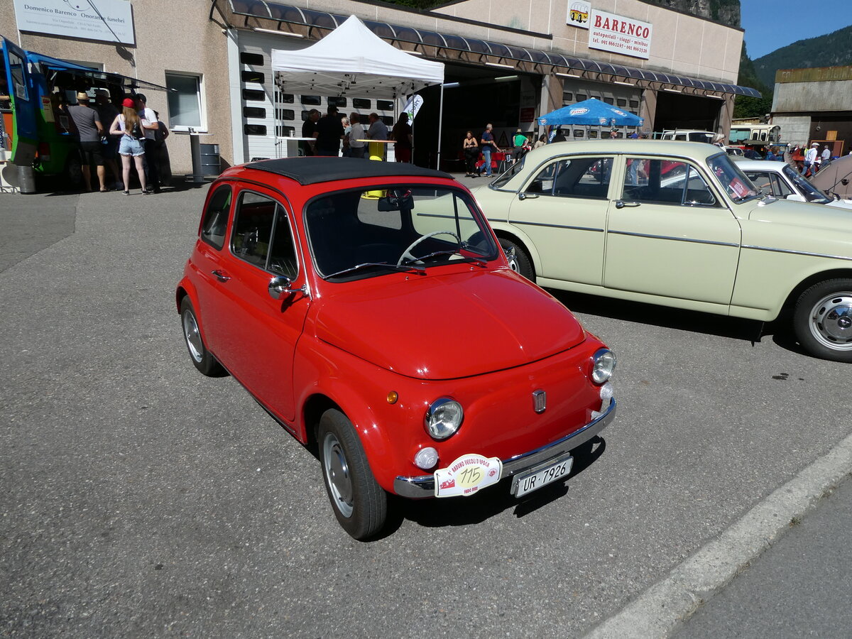 (237'091) - Fiat - UR 7926 - am 12. Juni 2022 in Faido, Garage Barenco